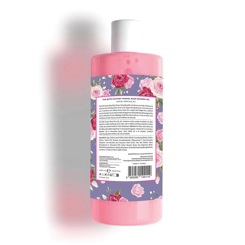 The Bath Factory Moisturizing and Nourishing Shower Gel Marvel Rose 400 ml