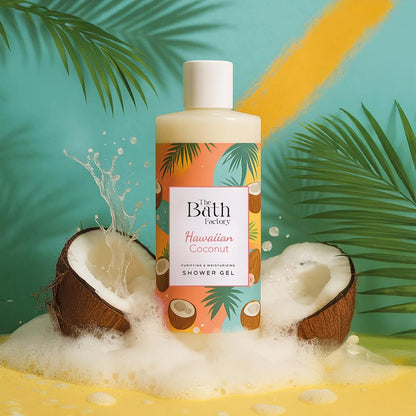 The Bath Factory Moisturizing and Nourishing Shower Gel Hawaiian Coconut 400 ml