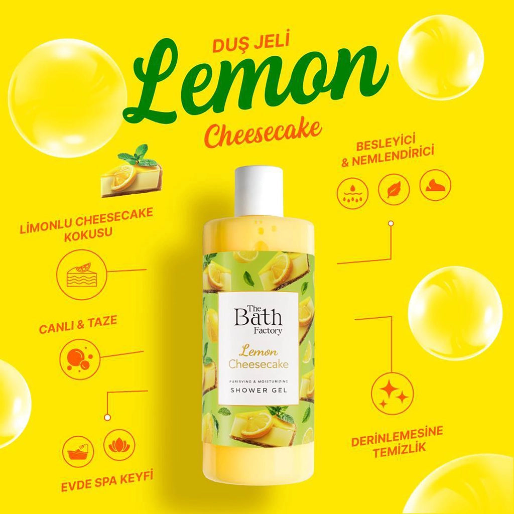The Bath Factory Moisturizing and Nourishing Shower Gel Lemon Cheesecake 400 ml