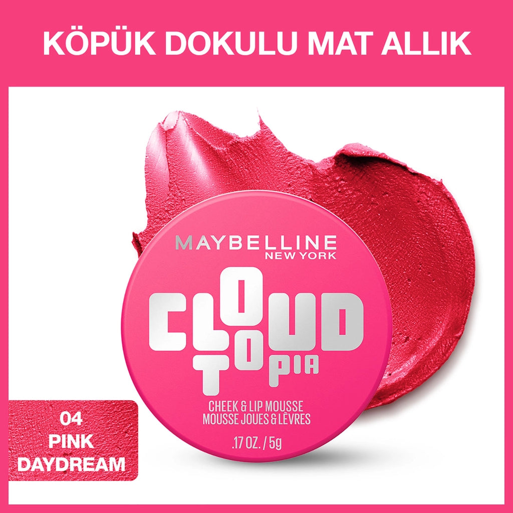 Maybelline New York Cloudtopia Foam Textured Matte Blush 08 Enchanted Mauve