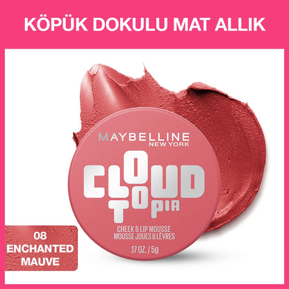 Maybelline New York Cloudtopia Foam Textured Matte Blush 07 Moonlit Rose
