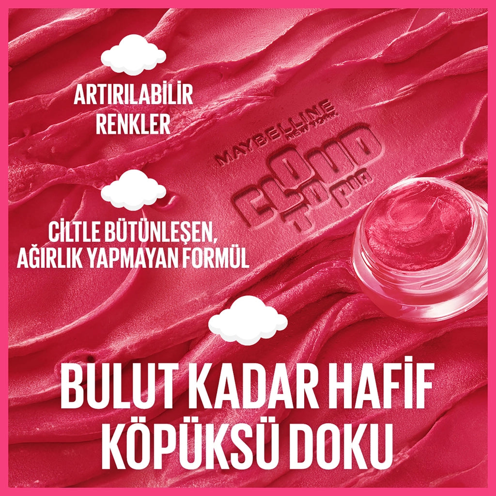 Maybelline New York Cloudtopia Foam Textured Matte Blush 08 Enchanted Mauve