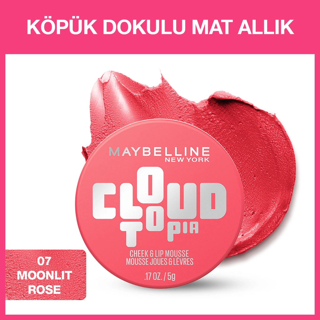 Maybelline New York Cloudtopia Foam Textured Matte Blush 08 Enchanted Mauve