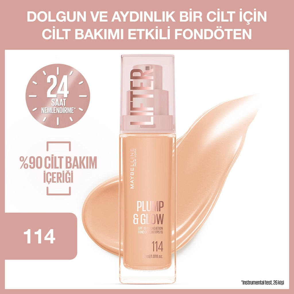 Maybelline New York Lifter Plump &amp; Glow Illuminating Foundation 110