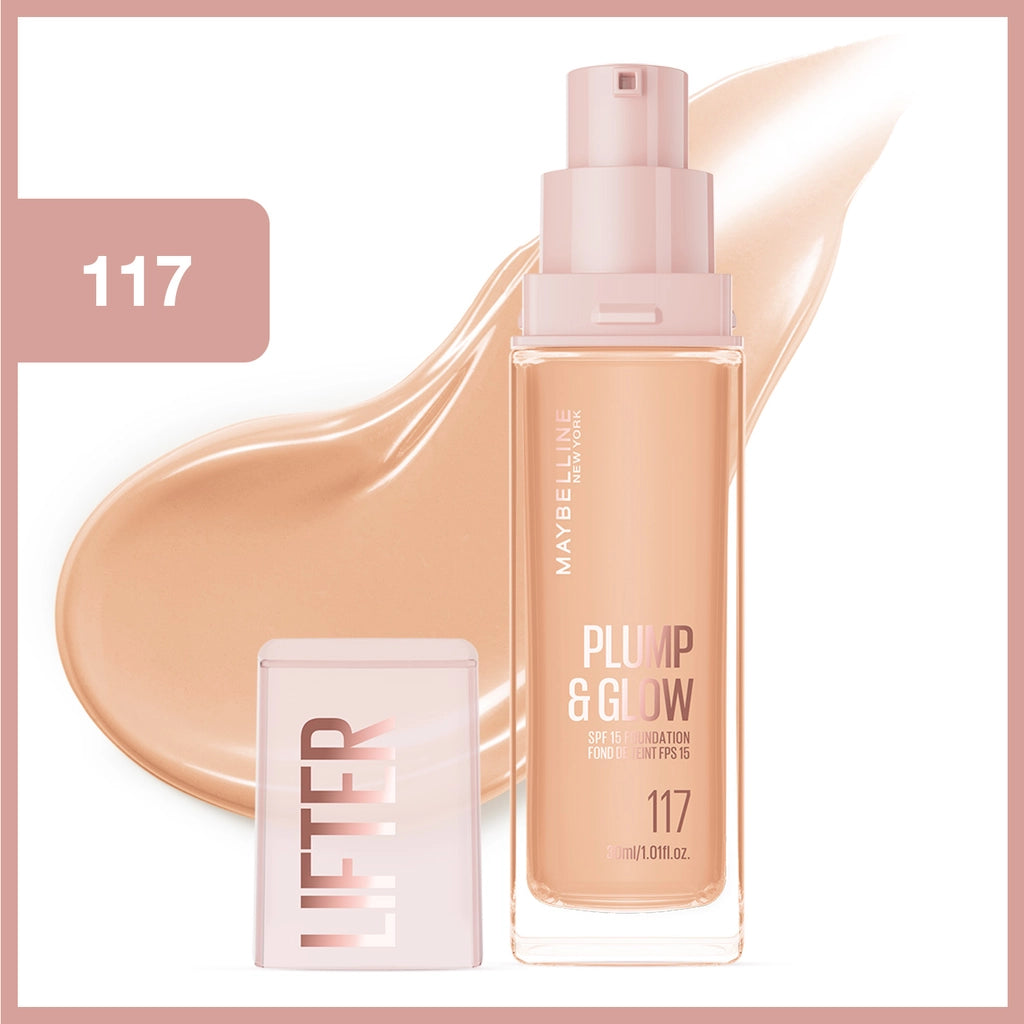 Maybelline New York Lifter Plump &amp; Glow Illuminating Foundation 117