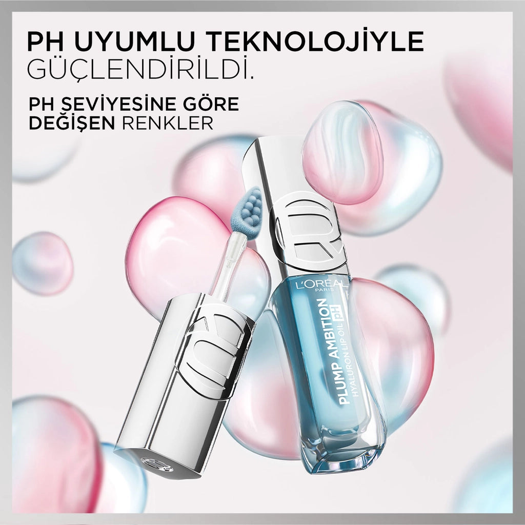Loreal Paris Plump Ambition Hyaluron Lip Oil pH Lip Gloss 113 Icy Blue