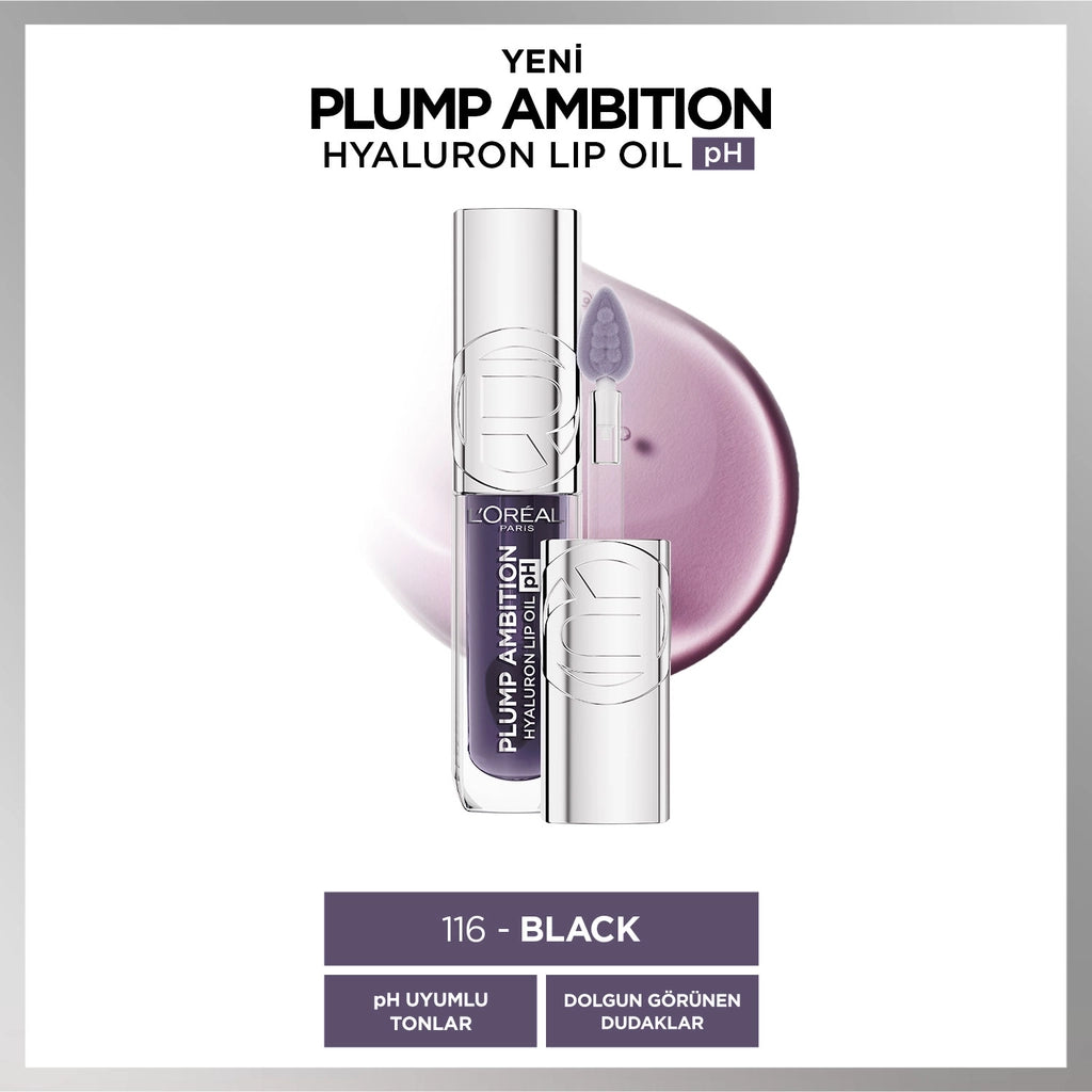Loreal Paris Plump Ambition Hyaluron Lip Oil pH Lip Gloss 113 Icy Blue