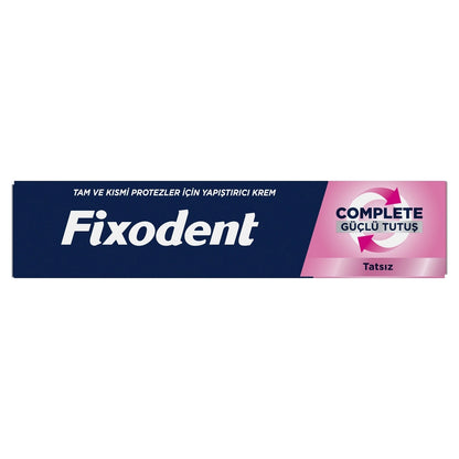 Fixodent Complete Strong Hold Tasteless Full and Partial Denture Adhesive Cream 47 gr