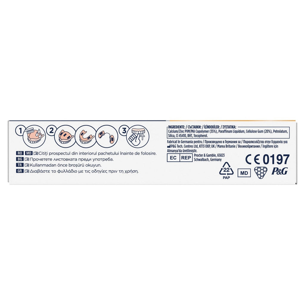 Fixodent Plus Strong Bite Tasteless Full and Partial Denture Adhesive Cream 40 gr