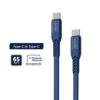 Nautica C400 Type-C Dark Blue Charging Cable
