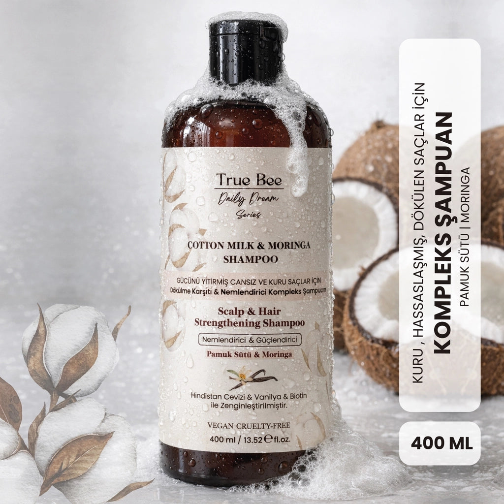 True Bee Cotton Milk &amp; Moringa Anti-Hairing Dual Phase Blow Dry Milk Spray 200 ml