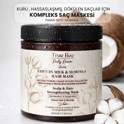 True Bee Cotton Milk &amp; Moringa Anti-Hairing Dual Phase Blow Dry Milk Spray 200 ml