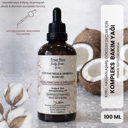 True Bee Cotton Milk &amp; Moringa Anti-Hairing Dual Phase Blow Dry Milk Spray 200 ml