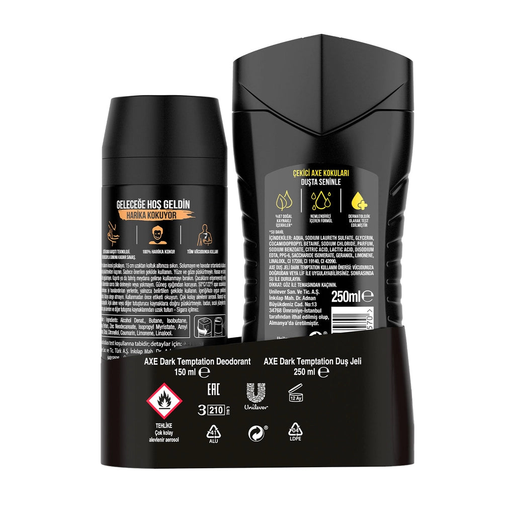 Axe Dark Temptation Spray Deodorant 150 ml + Shower Gel 250 ml