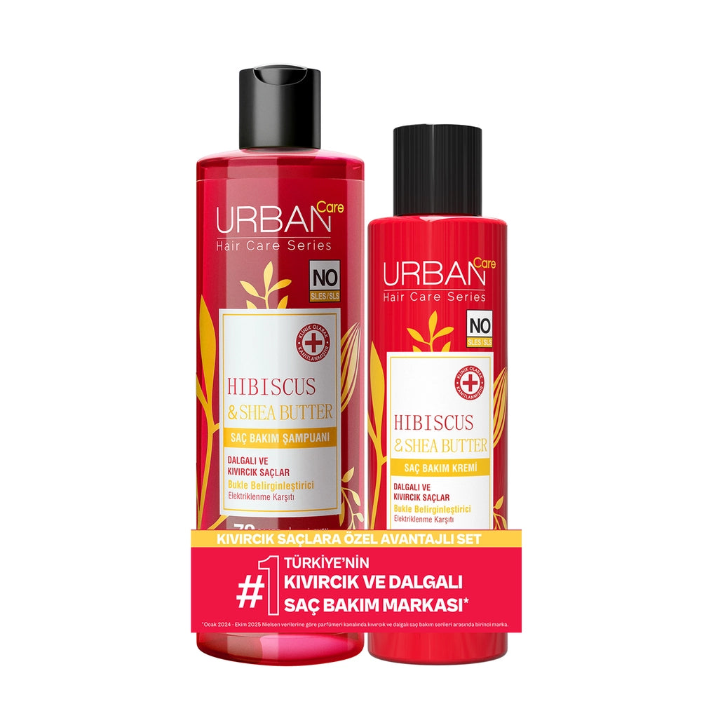 Urban Care Hibiscus &amp; Shea Butter Hair Care Shampoo 350 ml + Hair Care Conditioner 250 ml