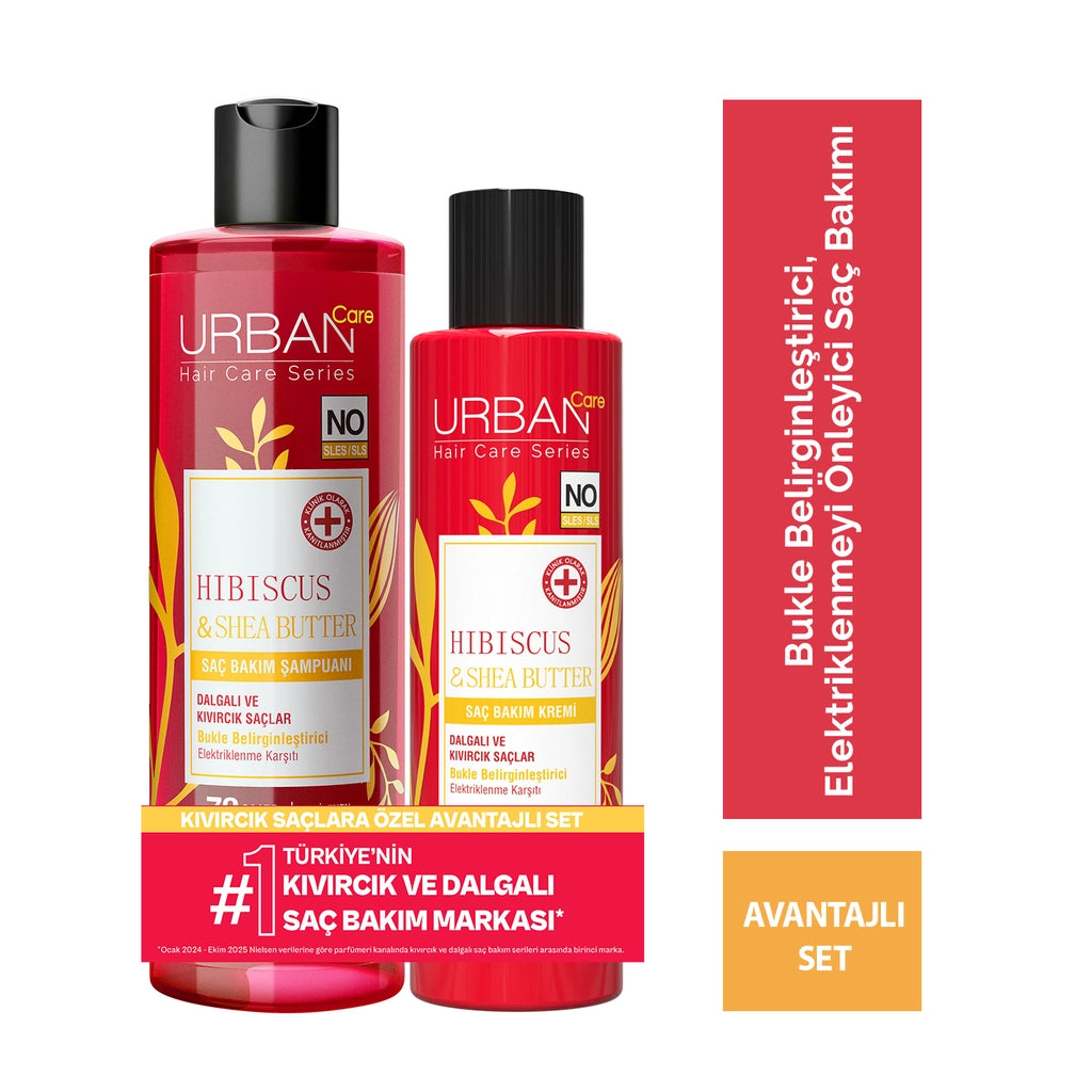 Urban Care Hibiscus &amp; Shea Butter Hair Care Shampoo 350 ml + Hair Care Conditioner 250 ml