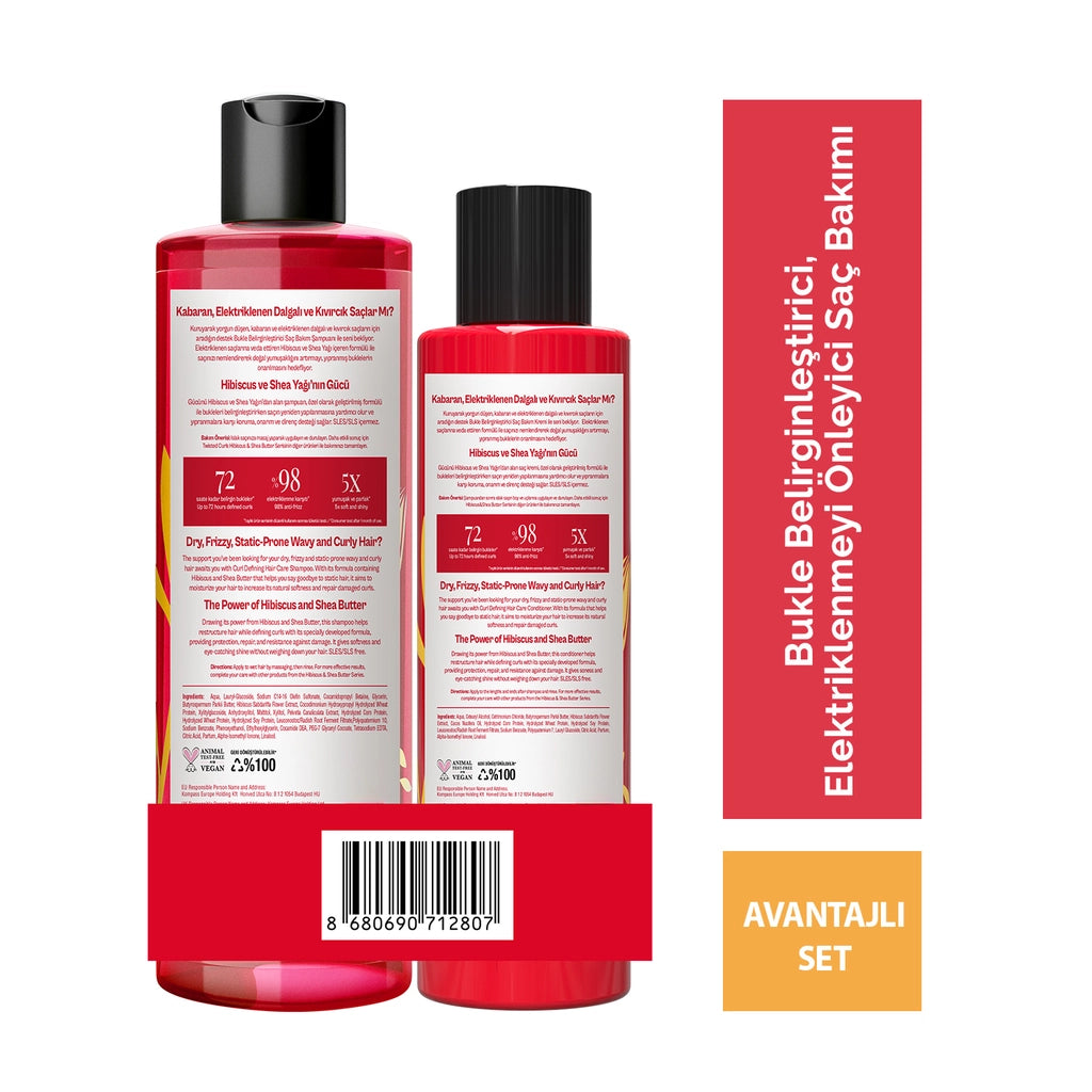 Urban Care Hibiscus &amp; Shea Butter Hair Care Shampoo 350 ml + Hair Care Conditioner 250 ml