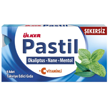 Ülker Lozenge Eucalyptus Menthol Mint 8 Pieces