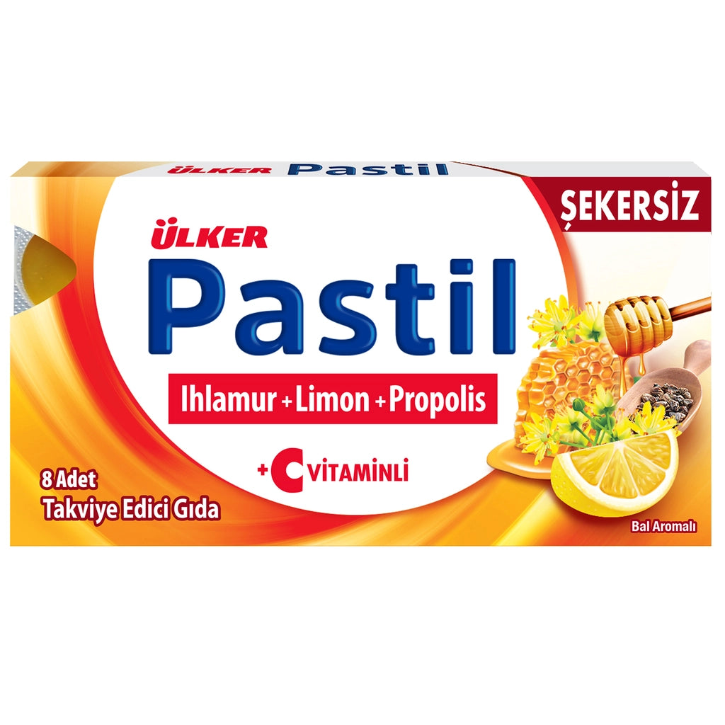 Ülker Lozenge Linden Lemon Propolis 8 Pieces