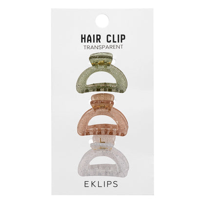 Eklips 3-Piece Transparent Oval Buckle Natural