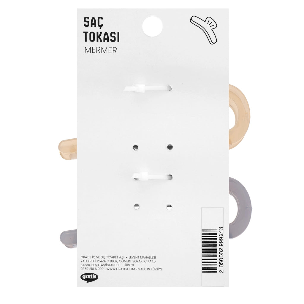 Eklips 2-Piece Frosted Figured Buckle Cream Brown
