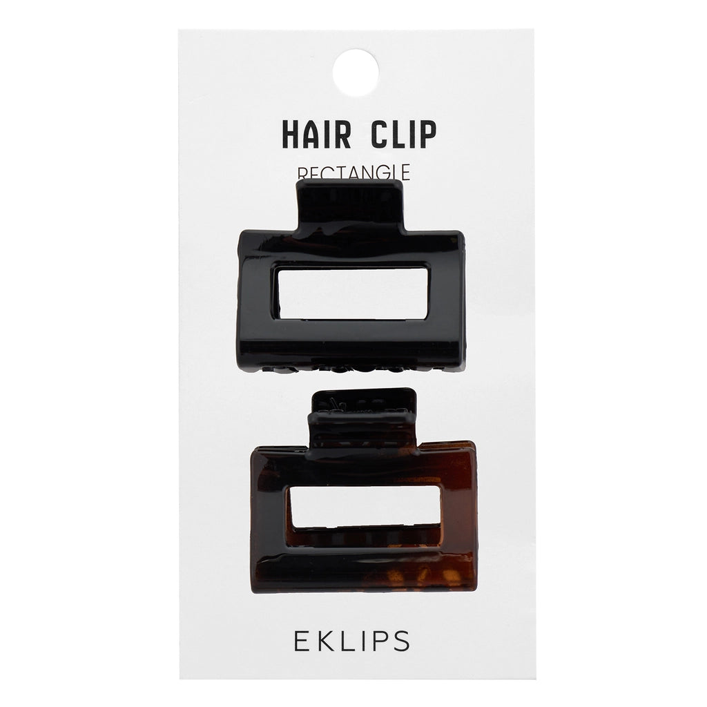 Eklips 2-Piece Small Rectangular Buckle Black Brown
