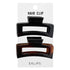 Eklips 2-Piece Large Rectangular Buckle Black Brown