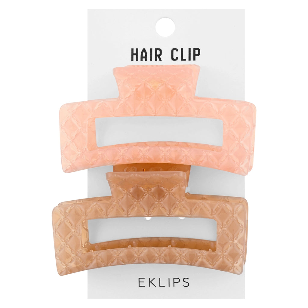 Eklips Frosted Rectangular Buckle Pink Brown