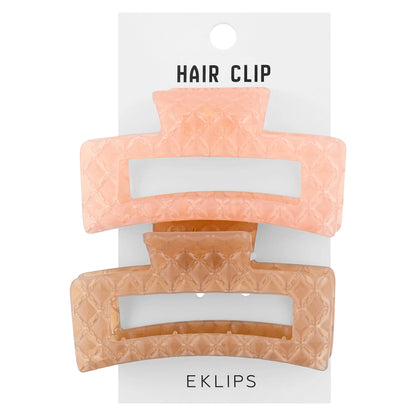Eklips Frosted Rectangular Buckle Pink Brown