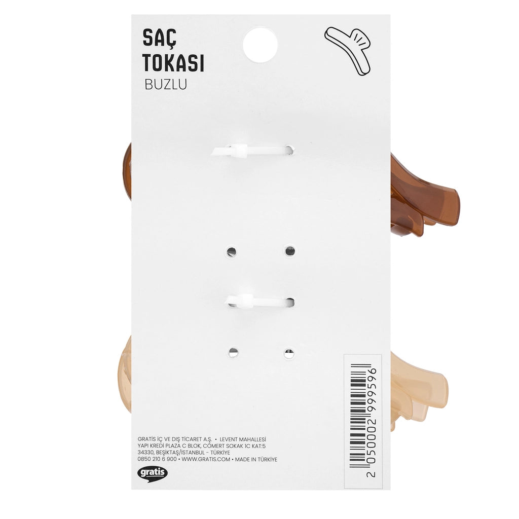 Eklips 2 Pack Frosted Ribbon Buckle Brown Beige