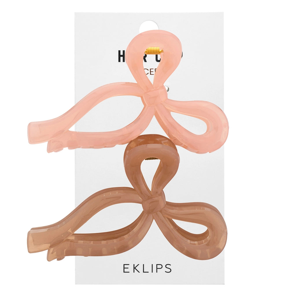 Eklips 2-Piece Frosted Ribbon Buckle Pink Brown