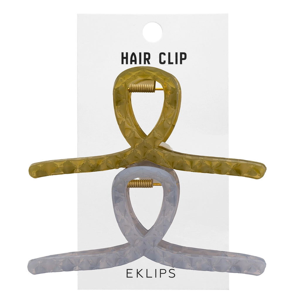 Eklips 2-Piece Frosted Bow Buckle Green Gray