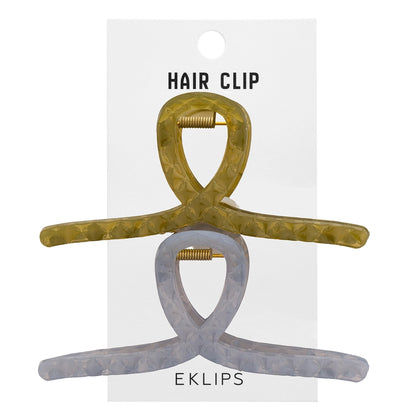 Eklips 2-Piece Frosted Bow Buckle Green Gray