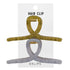 Eklips 2-Piece Frosted Bow Buckle Green Gray