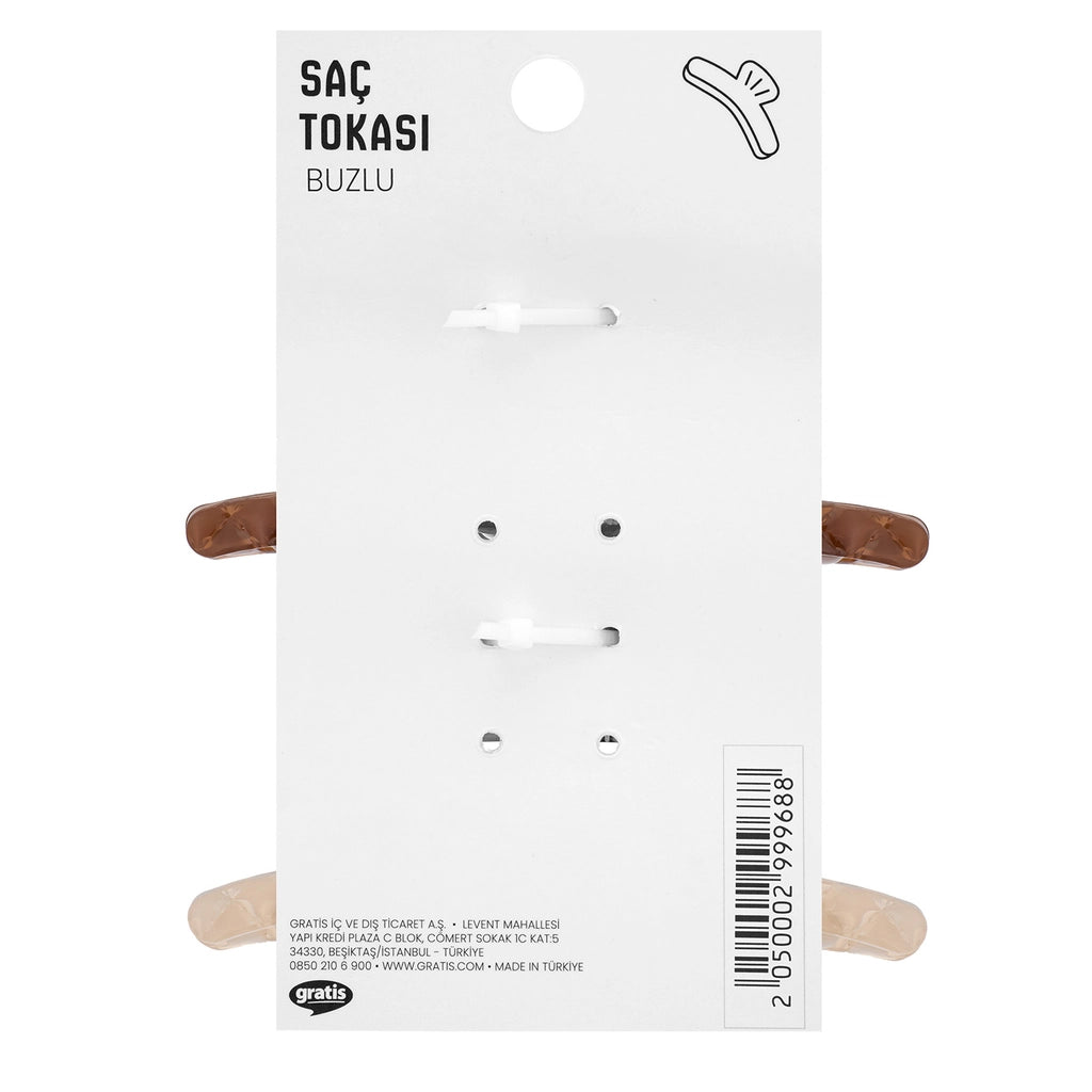 Eklips 2-Piece Frosted Bow Buckle Brown Beige