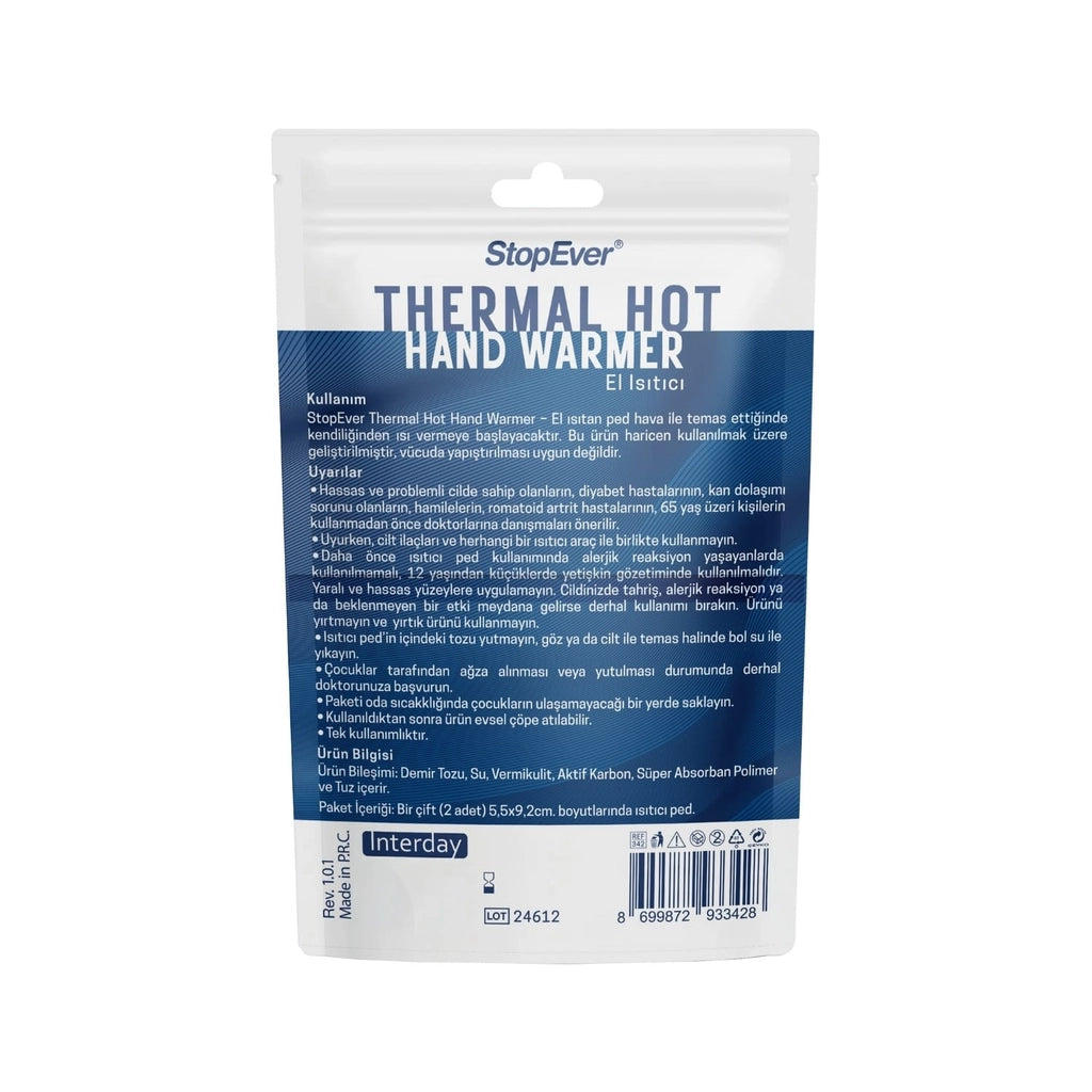 StopEver Thermal Hot 2-pack Hand Warmer