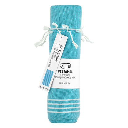 Eklips Straight Striped Loincloth Turquoise