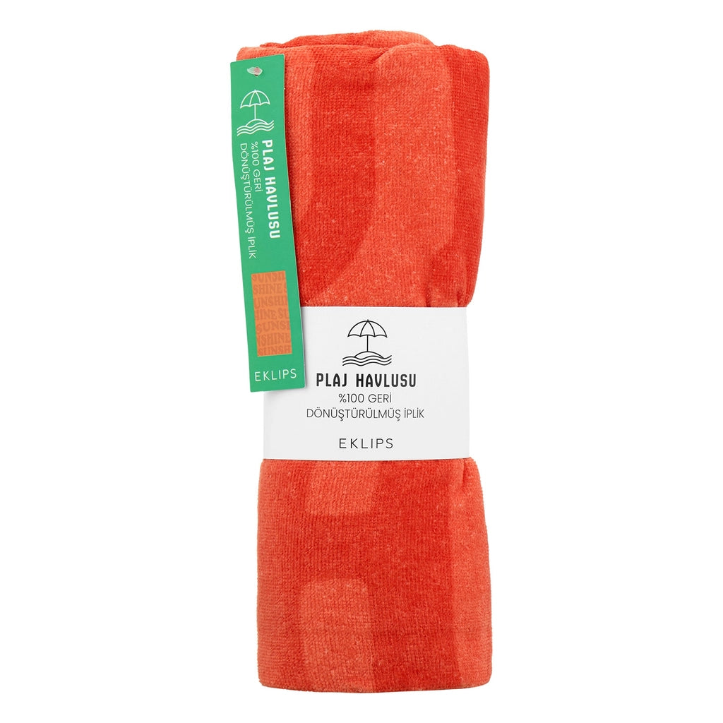 Eklips Sunshine Orange Beach Towel