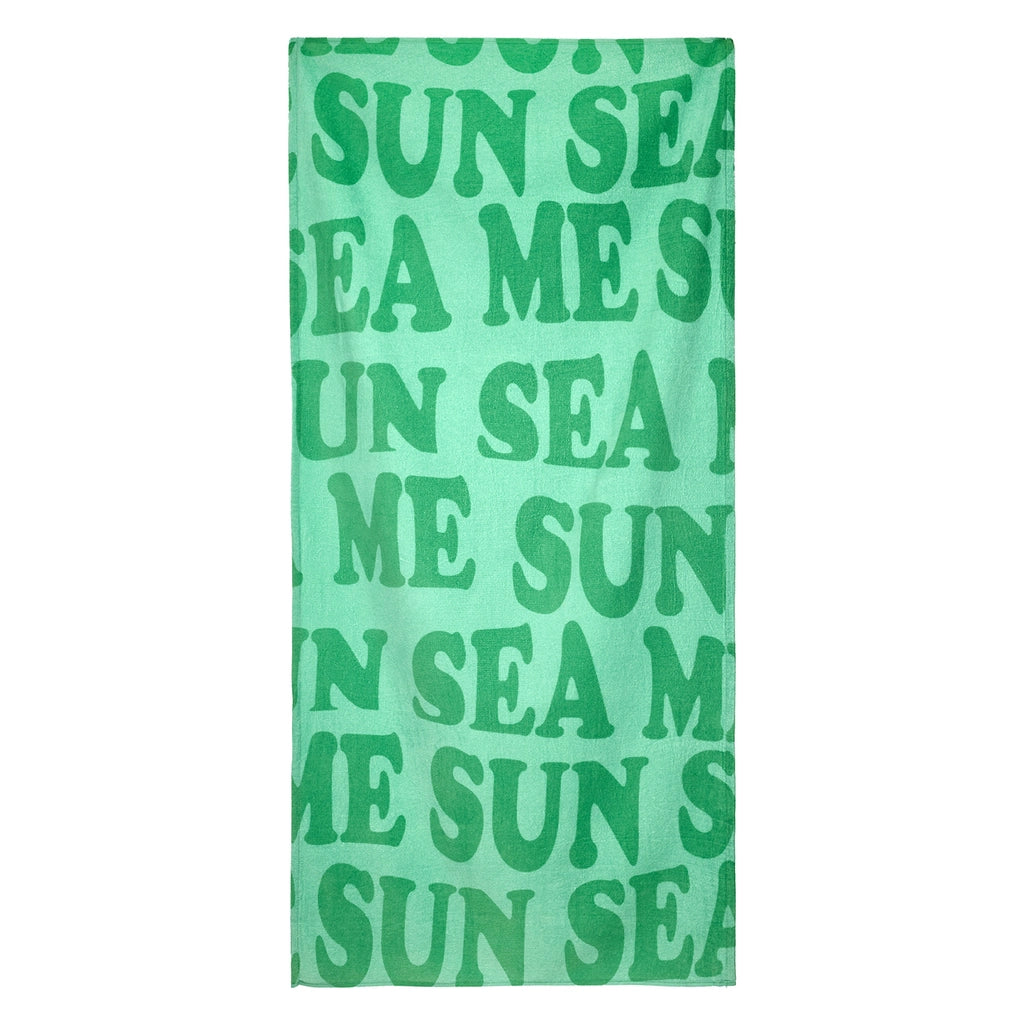 Eklips Sun Sea Me Beach Towel Green