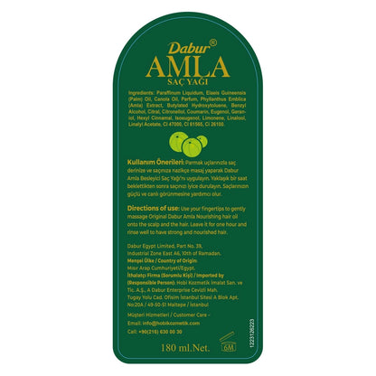 Dabur Amla Hair Care Oil 180 ml