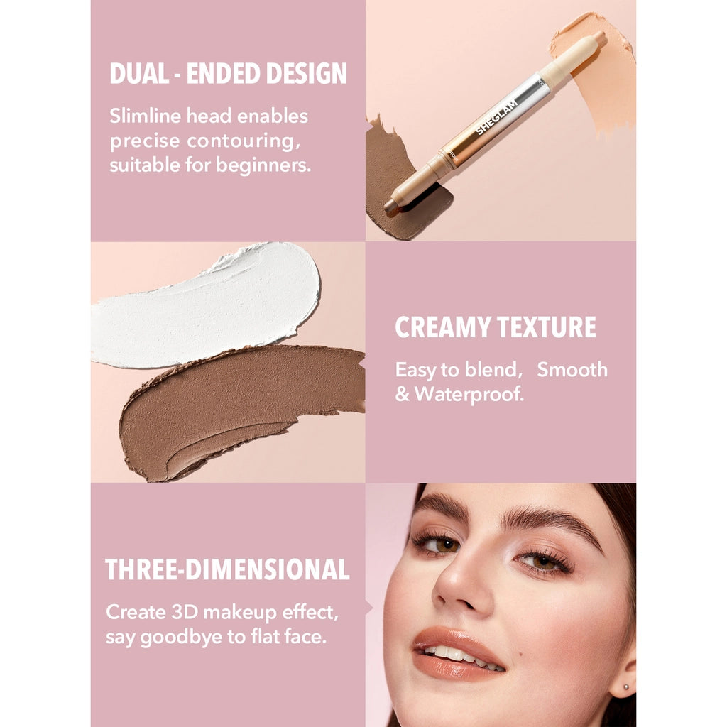 Sheglam Fine Line 2 In 1 Nose Pen Blush 01 Buff