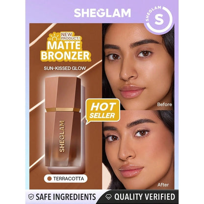 Sheglam Sun Beam Matte Liquid Bronzer Blush 12 Terracotta