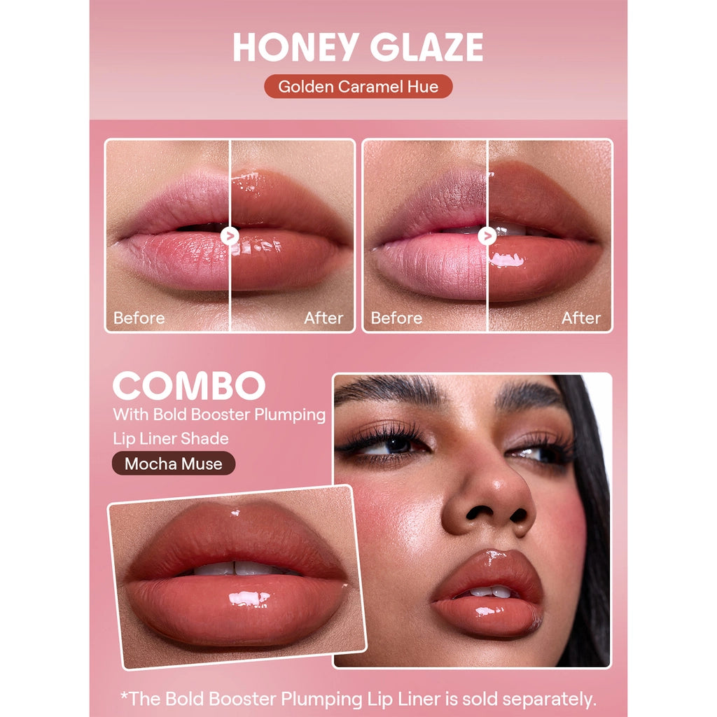 Sheglam Bold Booster Plumper Liquid Lipstick 506 Honey Glaze