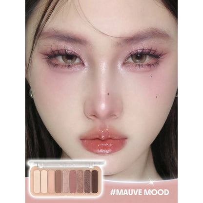 Sheglam 9-Piece Eyeshadow Palette Mauve Mood Essence Nude