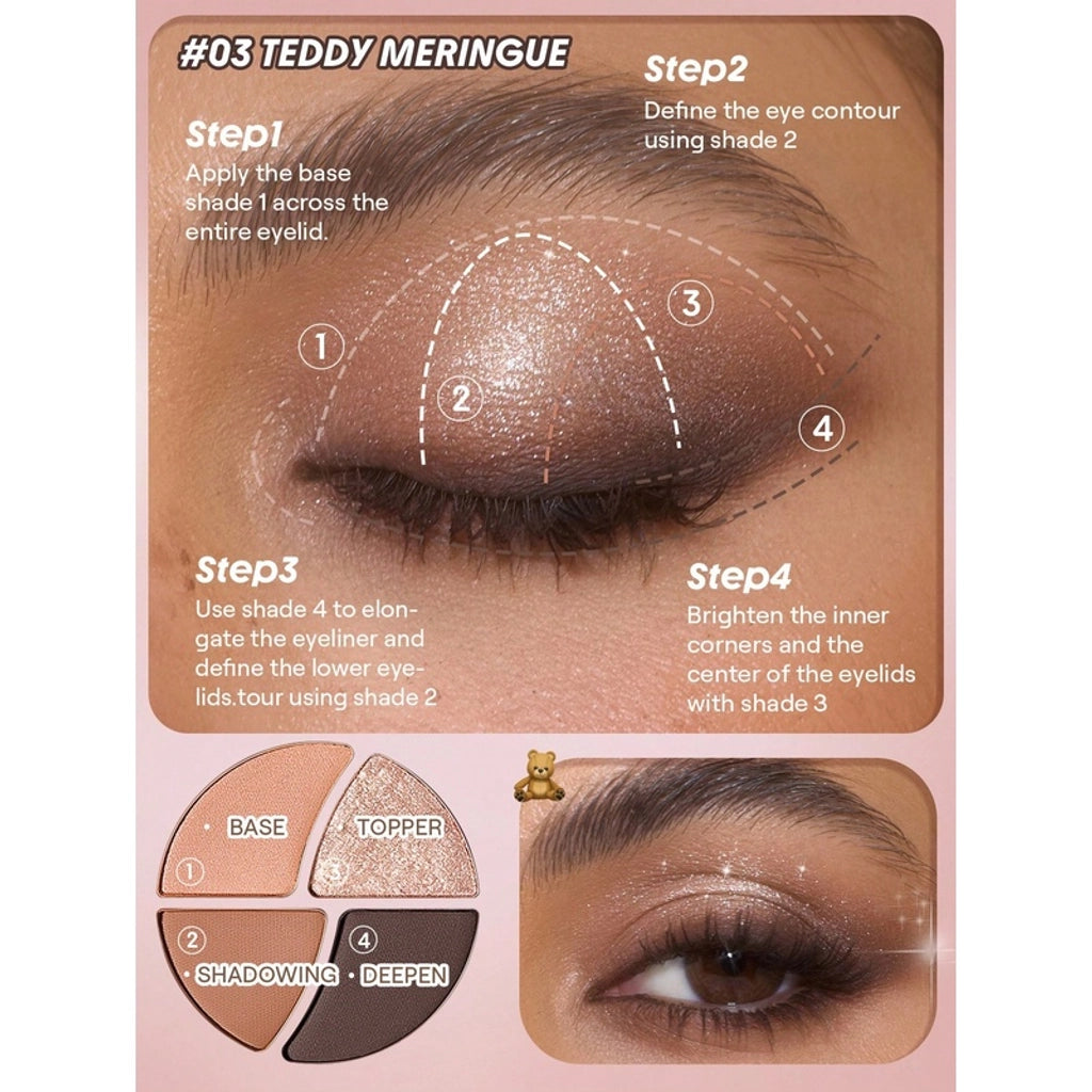 Sheglam Daydreamer Mini Eyeshadow Palette Teddy Meringue