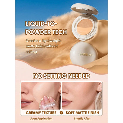 Sheglam Lock &amp; Go Cushion Foundation Sand