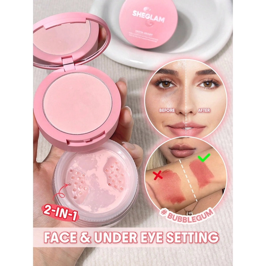 Sheglam Insta Ready Powder Duo Powder 01 Bubblegum