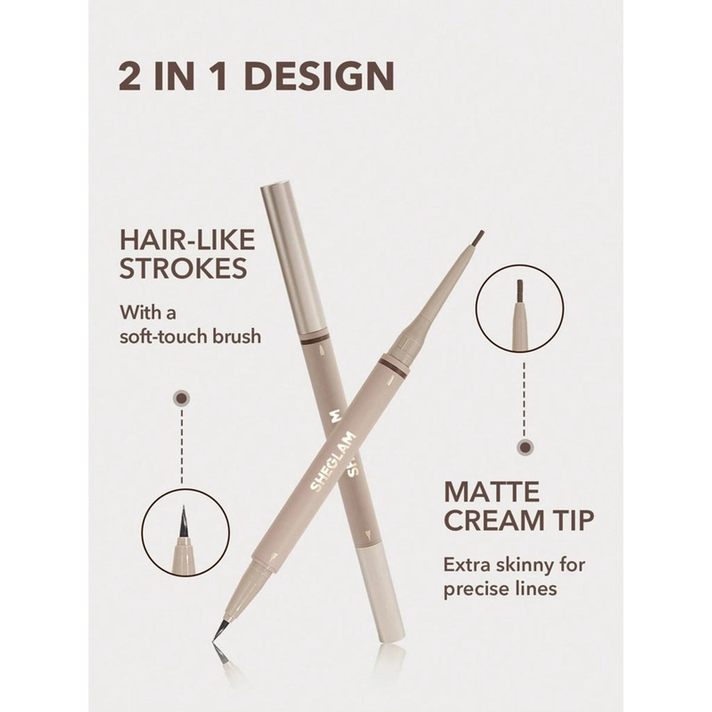 Sheglam On Demand 2 In 1 Brow Eyebrow Pencil 06 Auburn