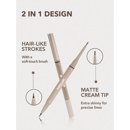 Sheglam On Demand 2 In 1 Brow Eyebrow Pencil 06 Auburn