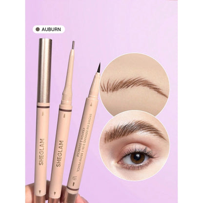 Sheglam On Demand 2 In 1 Brow Eyebrow Pencil 06 Auburn
